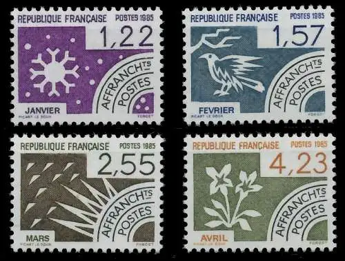 FRANKREICH 1985 Nr 2479-2482 postfrisch 87313A