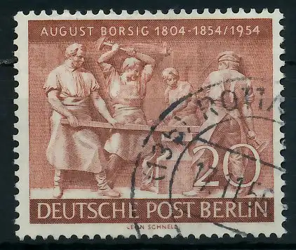 BERLIN 1954 Nr 125 gestempelt 8732F6