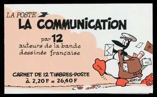 FRANKREICH MARKENHEFTCHEN Nr MH11 2638-2649 ungebraucht S01AB2E