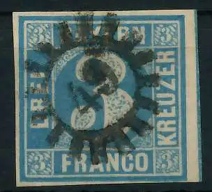 BAYERN MÜHLRADSTEMPEL AUF Nr 2II gMR _49 ZENTR- 877C9A