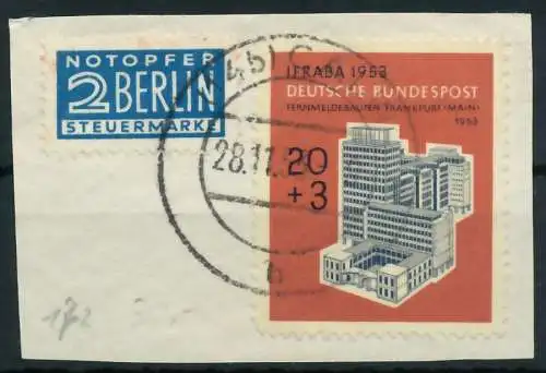 BRD 1953 Nr 172 zentrisch gestempelt Briefst³ck 877E76