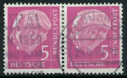 BRD DS HEUSS 1 Nr 179x gestempelt WAAGR PAAR 87909A