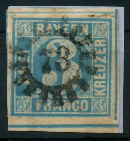 BAYERN MÜHLRADSTEMPEL AUF Nr 2II gMR _73 ZENTR- 879206