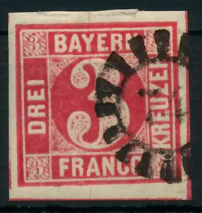 BAYERN MÜHLRADSTEMPEL AUF Nr 9 gMR _74 gestempelt 879236