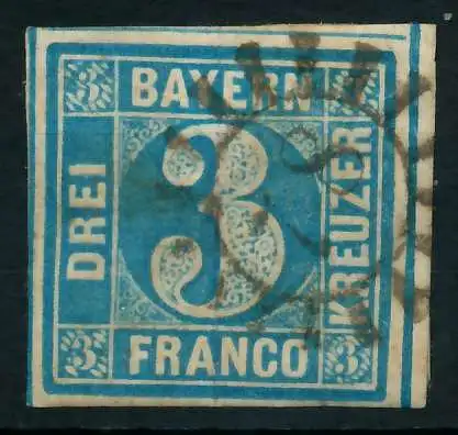 BAYERN MÜHLRADSTEMPEL AUF Nr 2II gMR _78 ZENTR- 87928E