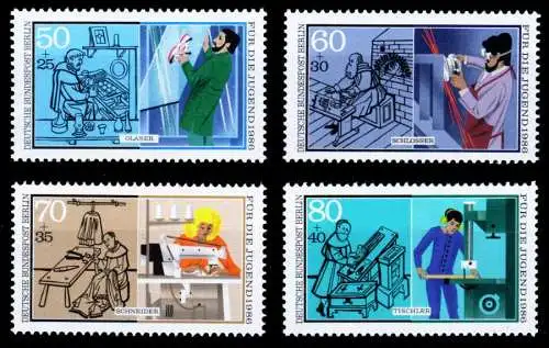 BERLIN 1986 Nr 754-757 postfrisch S80161E