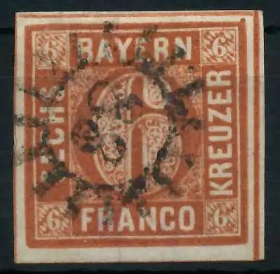 BAYERN MÜHLRADSTEMPEL AUF Nr 4II gMR _88 ZENTR- 87C002