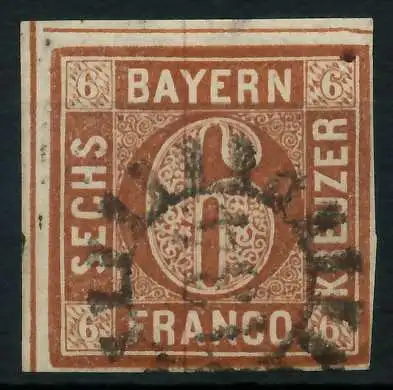 BAYERN MÜHLRADSTEMPEL AUF Nr 4II gMR 134 ZENTR- 87C24E