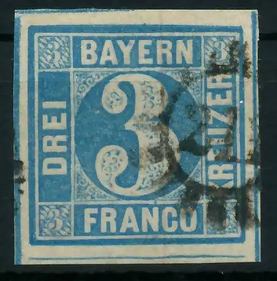 BAYERN MÜHLRADSTEMPEL AUF Nr 2II gMR 211 gestempelt 87E52E