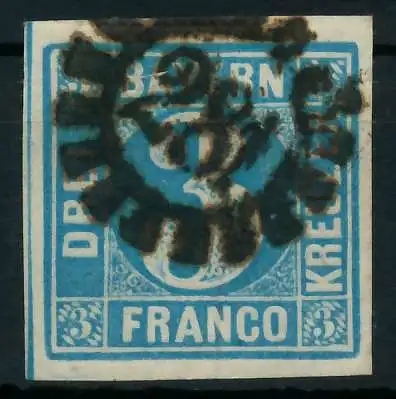 BAYERN MÜHLRADSTEMPEL AUF Nr 2II gMR 281 ZENTR- 88057E