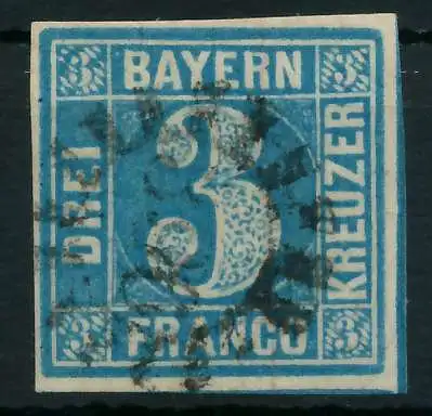 BAYERN MÜHLRADSTEMPEL AUF Nr 2II gMR 396 ZENTR- 88065A