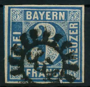 BAYERN MÜHLRADSTEMPEL AUF Nr 2II gMR 354 gestempelt 882172