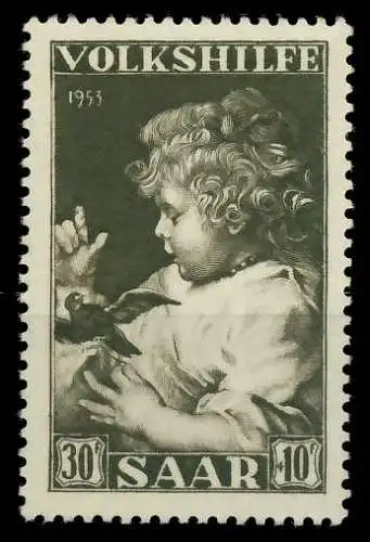 SAARLAND 1953 Nr 346 postfrisch 884626