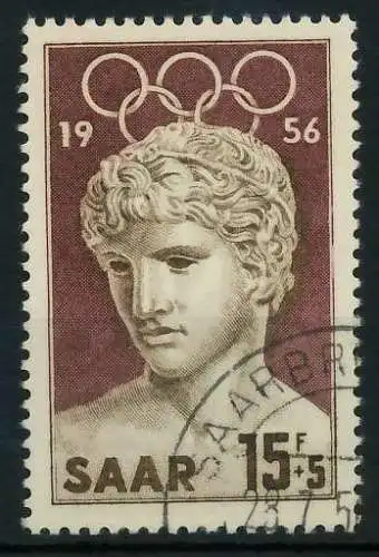 SAARLAND 1956 Nr 371 gestempelt 885EB6