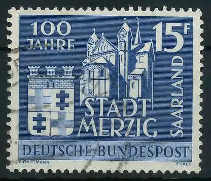SAAR OPD 1957 Nr 401 gestempelt 885EF6