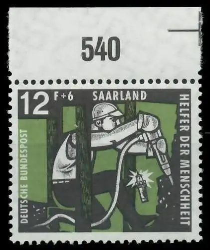 SAAR OPD 1957 Nr 405 postfrisch ORA 885F02