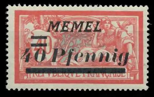 MEMEL 1922 Nr 60 postfrisch 88770E