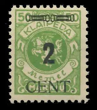 MEMEL 1923 Nr 185 postfrisch 88780E