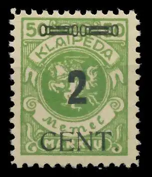 MEMEL 1923 Nr 185 postfrisch 88781A