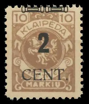 MEMEL 1923 Nr 183 postfrisch 88783E