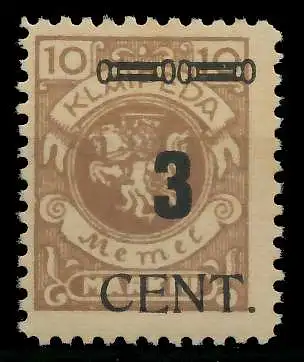 MEMEL 1923 Nr 186 postfrisch 887852