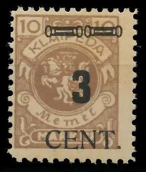 MEMEL 1923 Nr 186 postfrisch 887856
