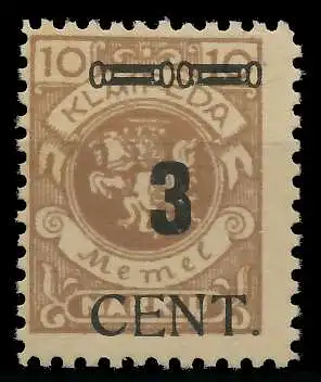 MEMEL 1923 Nr 186 postfrisch 887862
