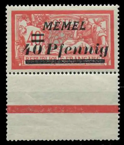 MEMEL 1922 Nr 60 postfrisch URA 8878B6