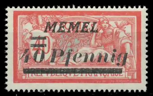 MEMEL 1922 Nr 60 postfrisch 8878CA