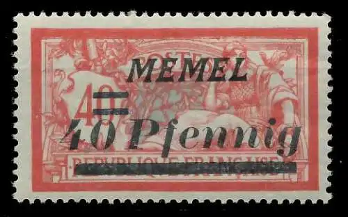 MEMEL 1922 Nr 60 postfrisch 8878CE