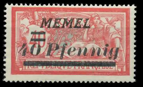 MEMEL 1922 Nr 60 postfrisch 8878D2