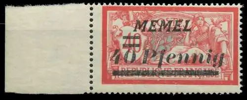 MEMEL 1922 Nr 60 postfrisch SRA 8878DE