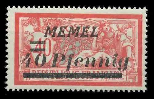 MEMEL 1922 Nr 60 postfrisch 8878F2