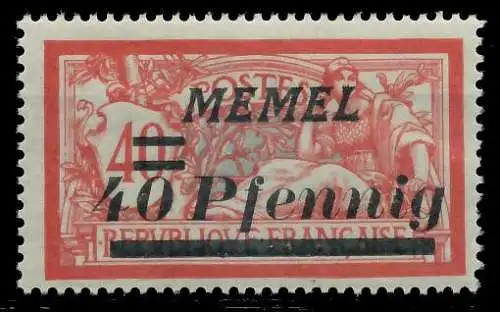 MEMEL 1922 Nr 60 postfrisch 8878FA