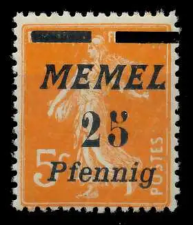 MEMEL 1922 Nr 58 postfrisch 887942