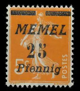 MEMEL 1922 Nr 58 postfrisch 887952