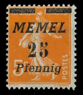 MEMEL 1922 Nr 58 postfrisch 887966