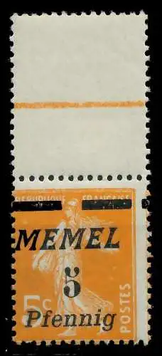 MEMEL 1922 Nr 52 postfrisch ORA 887A16
