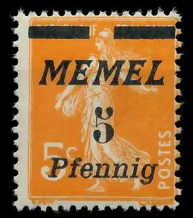 MEMEL 1922 Nr 52 postfrisch 887A1E