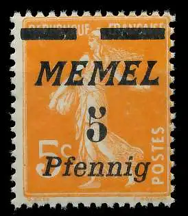 MEMEL 1922 Nr 52 postfrisch 887A22