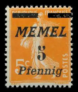 MEMEL 1922 Nr 52 postfrisch 887A42