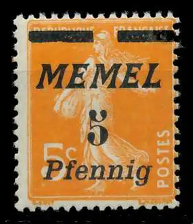 MEMEL 1922 Nr 52 postfrisch 887A6A