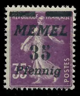 MEMEL 1922 Nr 84 postfrisch 887A86