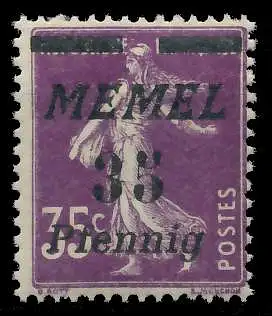 MEMEL 1922 Nr 84 postfrisch 887A8A