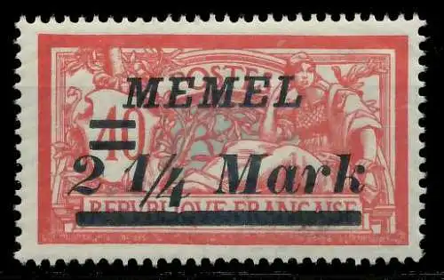 MEMEL 1922 Nr 89 postfrisch 887AFA
