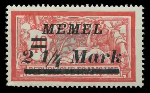 MEMEL 1922 Nr 89 postfrisch 887B02