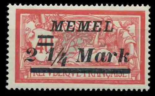 MEMEL 1922 Nr 89 postfrisch 887B46