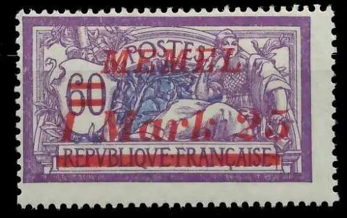 MEMEL 1922 Nr 65 postfrisch 887C12