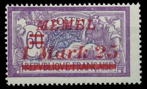 MEMEL 1922 Nr 65 postfrisch 887C1E