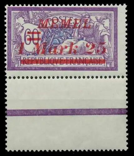 MEMEL 1922 Nr 65 postfrisch URA 887C3E